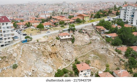 Arial View Of Destroyed And Ruin Slums.Ankara TURKEY.