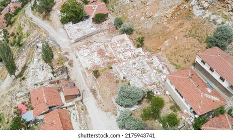 Arial View Of Destroyed And Ruin Slums.Ankara TURKEY.