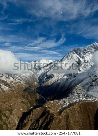 Similar – Blick auf die Ötztaler Berge vom Rettenbachgletscher