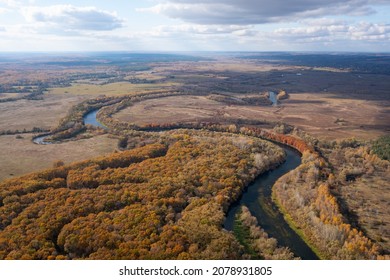 Arial View Of The Seym River