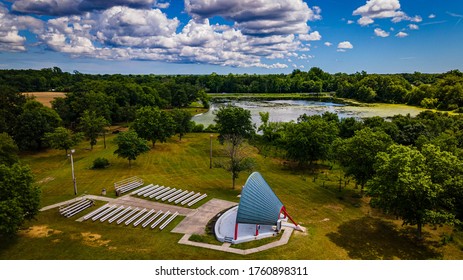 Arial View Of South New Jersey Park.