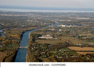 Arial View Of Welland Canal, Ontario