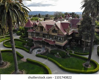 Arial View Of The Winchester Mystery House