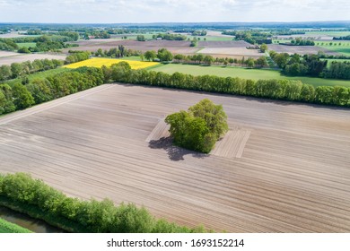 Arid Farmland During A Dry Spell In Northern Germany