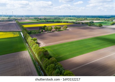 Arid Farmland During A Dry Spell In Northern Germany