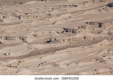 Arid Hills Of Judean Desert, Shot From Masada Fortress