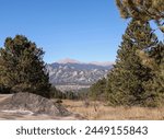 Arid Mountain Landscape View at Estes Park, Colorado on Peak to Peak Highway