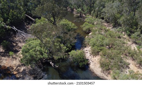 Ariel footage above Blackwood River WA