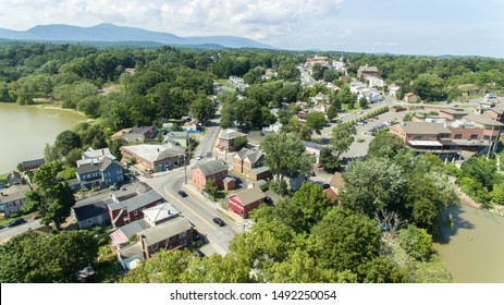 Ariel Photo Of The Town Of Saugerties NY, USA