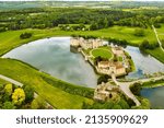 Ariel view about the Leeds Castle in the United Kingdom