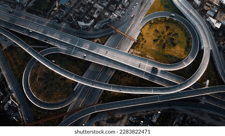 Ariel view of Famous flyover Gujranwala 