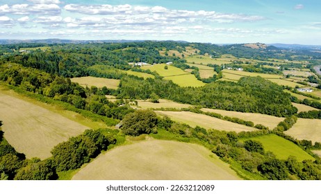 An Ariel view of the fields surrounding Cardiff