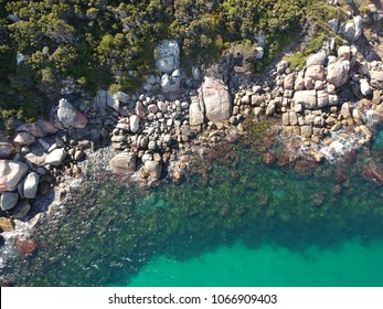 Ariel View Of Rock Formations In Albany Western Australia