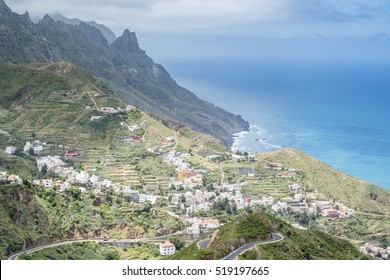 Ariel View Of Taganana, Anaga Mountains. Tenerife. Canary Islands. Spain.