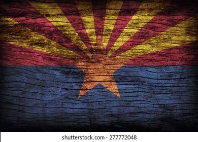 Arizona Flag Pattern On Wooden Board Stock Photo 277772048 | Shutterstock