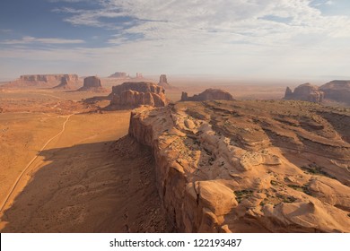 Arizona Monument Valley Aerial Sky View From Balloon