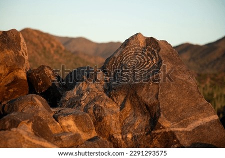 Arizona petroglyphs from Saguaro National Park, Arizona 