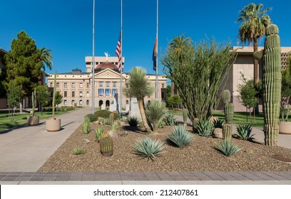 Arizona State Capitol Building (left) And House Of Representatives (right) In Phoenix, Arizona On August 6, 2014