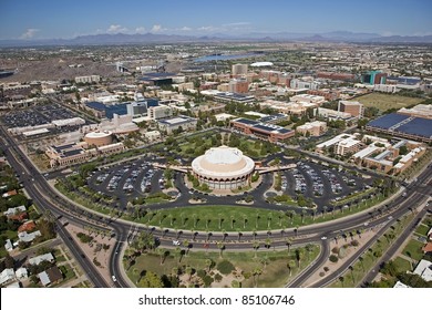 Arizona State University In Tempe, Arizona From The Air