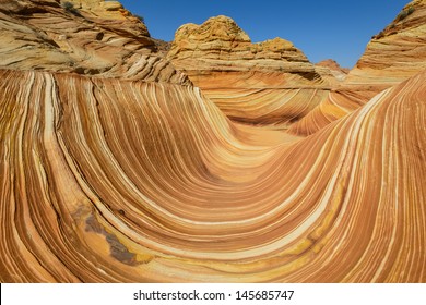 Arizona Wave - Famous Geology rock formation in Pariah Canyon - Shutterstock ID 145685747