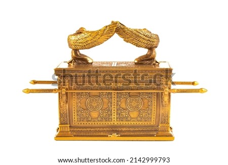 Ark of the Covenant Isolated on a White Background