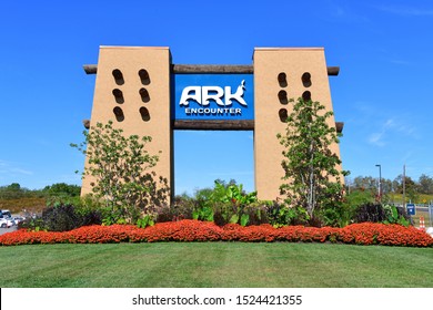 Ark Encounter Located In Williamstown, KY, USA 10-5-19 This Is The Symbol Of The Ark Encounter Theme Park