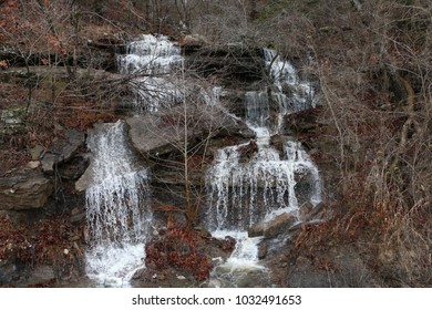 Arkansas Waterfall Near Devils Den State Park