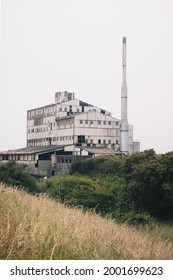 Arklow, Co. Wicklow, Ireland - July 2021 : Old, Closed In 1981 Gypsum Factory Located At Ferrybank In Arklow Harbour 