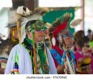 ARLEE, MONTANA - JULY 3: Native Americans Perform Tribal Dances At The 113th Annual Arlee Celebration Powwow. July 3, 2011 In Arlee, Montana