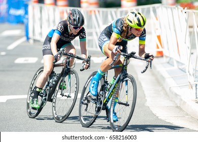 ARLINGTON JUNE 11: Cyclists Compete In The Elite Women’s Race At The Armed Forces Cycling Classic On June 11, 2017 In Arlington, VA 
