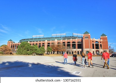 Arlington, Texas, USA-03 January 2017：Globe Life Park, Home To The Texas Rangers Of The MLB 