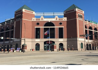 ARLINGTON, TEXAS/UNITED STATES- JANUARY 18, 2018: Globe Life Park, Home To The Texas Rangers Of The MLB 