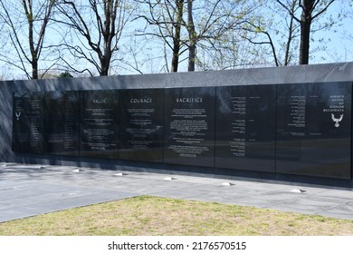 ARLINGTON VA - APR 4: The US Air Force Memorial In Arlington, Virginia, As Seen On April 4, 2021.