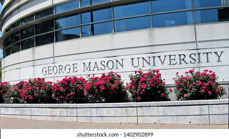 Arlington, Va./USA-5/19/19: A Sign For The Arlington Campus Of George Mason University.                             