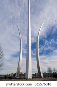 ARLINGTON, VIRGINIA, USA - JANUARY 2016: United States Air Force Memorial.