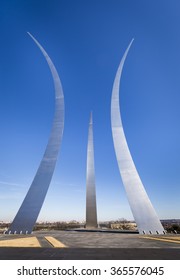 ARLINGTON, VIRGINIA, USA - JANUARY 2016: United States Air Force Memorial.