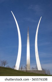 ARLINGTON, VIRGINIA, USA - JANUARY 2016: United States Air Force Memorial.