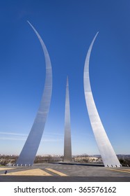 ARLINGTON, VIRGINIA, USA - JANUARY 2016: United States Air Force Memorial.