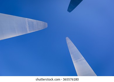 ARLINGTON, VIRGINIA, USA - JANUARY 2016: United States Air Force Memorial.