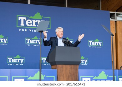 Arlington, Virginia, USA- July 24th, 2021: Virginia Attorney General Mark Herring Speaking At A Campaign Rally For Terry McAuliffe In Arlington Va.