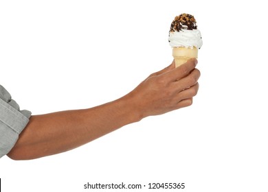 Arm Holding An Ice Cream Cone