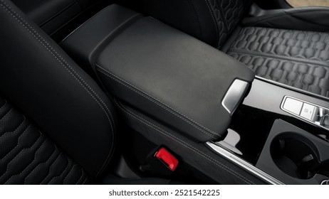 Arm rest inside of a car