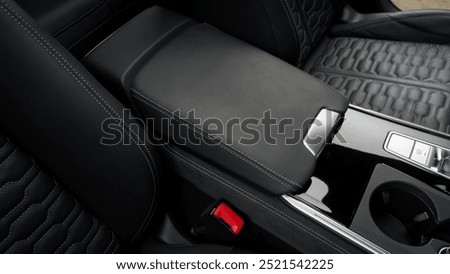 Arm rest inside of a car