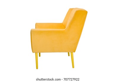 armchair. Modern designer chair on white background. Texture chair. - Shutterstock ID 707727922