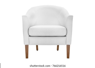 Armchair. Modern Designer Chair On White Background. Texture Chair.