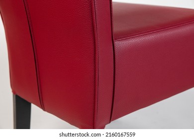 Armchairs With A Red Leather Seat