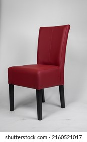 Armchairs With A Red Leather Seat