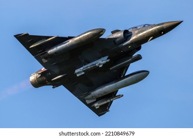 Armed Delta Wing Fighter Jet Plane In Flight