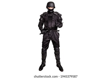 Armed Police Officer Protective Cask Telescopic Stock Photo 1945379587 ...