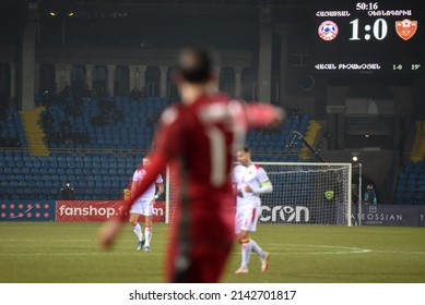 ARMENIA, YEREVAN - MARCH 24 Friendly Match Between Armenia And Montenegro At Vazgen Sargsyan Republican Stadium On March 24, 2022 In Yerevan, Armenia.